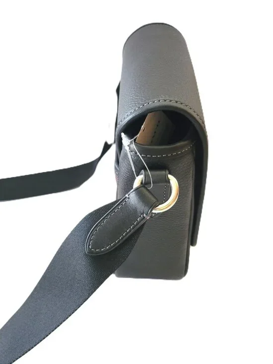 Coach CAT13 Lucas Crossbody Charcoal Signature Jacquard Black Messenger Bag - Picture 5 of 7